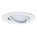 Paulmann Paulmann Recessed luminaire LED Coin Slim, IP23, round, 6,8W, set of 3 dimmable and swiveling, white
