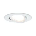 Paulmann Recessed luminaire LED Coin Slim, IP23, round, 6,8W, set of 1 dimmable and swiveling, white