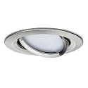Paulmann Paulmann Recessed luminaire LED Coin Slim, IP23, round, 6,8W, set of 3 dimmable and swiveling, iron