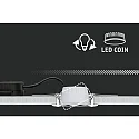 Paulmann Lumière encastrée NOVA PLUS COIN rond, pivotant, lot de 3 IP23, aluminium gradable 3x6,8W 2.700K