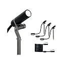Paulmann Paulmann Plug&Shine set of 3 Earth spike Plantini IP65 3x2,5W 24V 40° anthracite, 3000K