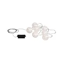 Paulmann Guirlande lumineuse à accu MOBILE LAMPION 7 flammes, avec connexion USB IP44, blanche 