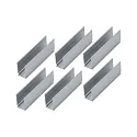 fastening PLUG&SHINE LED set of 6, silver
