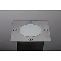 Paulmann Projecteur encastré LED PLUG&SHINE FLOOR angulaire IP65, acier inoxydable gradable