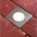 Paulmann Projecteur encastré LED PLUG&SHINE FLOOR angulaire IP65, acier inoxydable gradable