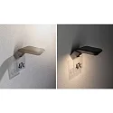 Paulmann Lampe murale solaire SOLEY avec détecteur de mouvement IP44, anthrazit 
