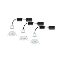 Paulmann Lumière encastrée NOVA MINI LED pivotant, lot de 3 IP23, blanc mat  310lm 2700K 38° 38° CRI >80