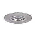 Paulmann LED Recessed luminaire NOVA MINI with Module COIN, IP44, fixed, 4W 2700K 310lm, iron brushed