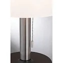 Paulmann Lampe de table solaire LILLESOL avec batterie, avec chaîne d'interrupteur à tirette IP44, acier inoxydable gradable