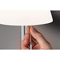 Paulmann Lampe de table solaire LILLESOL avec batterie, avec chaîne d'interrupteur à tirette IP44, acier inoxydable gradable