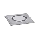 Paulmann Projecteur encastré HOUSE LED 50X50MM RING angulaire, accessible IP65, acier inoxydable brossé 