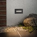 Paulmann outdoor recessed luminaire LONG IP44, black 
