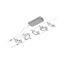 Paulmann wire luminaire ROUNDMAC LED 5-fold, chrome, chrome matt 
