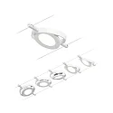 Paulmann Lampe à corde ROUNDMAC LED 5 fois, chrome, blanche 