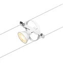Paulmann wire system CARDAN 5-fold GU5,3, chrome, white matt 