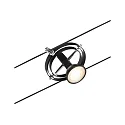 Paulmann Lampe à corde CARDAN GU5,3, chrome, noir mat 