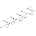 Paulmann wire system SHEELA 5-fold GU5,3, chrome matt 