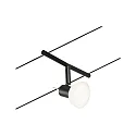 Paulmann wire system SHEELA 5-fold GU5,3, chrome, black matt 