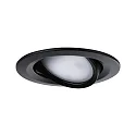 Paulmann recessed luminaire NOVA COIN LED round, swivelling, set of 3 Coin IP23, black matt dimmable 11W 460lm 2700K 100° 100° CRI >80