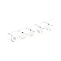 Système de corde LED WIRE SYSTEMS CORDUO CIRCLE rond, lot de 5, commutable IP20, chrome, blanc mat 