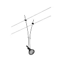 Paulmann Lampe à corde COMET GU5,3, noir mat gradable