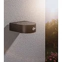 Paulmann Lampe murale solaire EILEEN PIR rond, avec interrupteur, avec détecteur de mouvement IP44, noir 