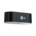 Paulmann Lampe murale solaire ADYA Bas, ovale, avec capteur IP44, noir  