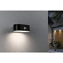 Paulmann Lampe murale solaire ADYA Bas, ovale, avec capteur IP44, noir  