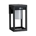 Paulmann solar wall luminaire MARISOL square, with sensor IP44, black 