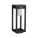 Paulmann Lampadaire solaire SOLAR MARISOL avec capteur IP44, noir , blanc mat 