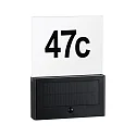 Paulmann Numéro de maison lumineux NEDA haut bas, avec détecteur de mouvement, avec capteur de luminosité IP44, anthrazit 