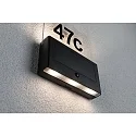 Paulmann Numéro de maison lumineux NEDA haut bas, avec détecteur de mouvement, avec capteur de luminosité IP44, anthrazit 