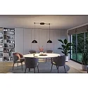 Paulmann LED system luminaire ULine PENDEL BOL Ø 30CM rigid, half round IP20, black matt dimmable