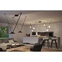 Paulmann LED system luminaire ULine PENDEL CONE Ø 35CM flat, rigid, conical IP20, black matt dimmable