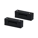 clamping piece ULine - STRAP CRIMP isolated, mechanical, set of 2, black matt