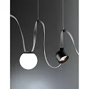 Paulmann Suspension pendulaire ULine - 200CM PENDULUM HOLDER isolé, mécanique, adapté au raccourcissement, noir mat, argent