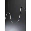 Paulmann Suspension pendulaire ULine - 200CM PENDULUM HOLDER isolé, mécanique, adapté au raccourcissement, noir mat, argent