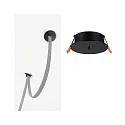 Paulmann Capot ULine DRILL HOLE BLEND rond, mécanique, version pour montage encastré, noir mat