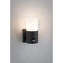 Paulmann Luminaire mural d’extérieur TUBS PIR cylindrique, avec détecteur de mouvement, commutable E27 IP44, gris, mat 