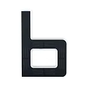 Paulmann Numéro de maison lumineux IP44, noir  