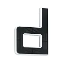 Paulmann Numéro de maison lumineux IP44, noir  