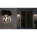 Paulmann Numéro de maison lumineux IP44, noir 