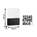 Paulmann illuminated house number NEDA PIR with motion detector LED IP44, anthracite