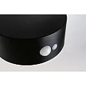 Lampe murale solaire EILEEN PIR rond, avec interrupteur, avec détecteur de mouvement IP44, noir 