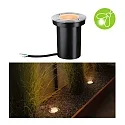 Paulmann Projecteur encastré GOLD LIGHT Ø 110MM rigide, passable, favorable aux insectes GU10 IP65, acier inoxydable brossé 