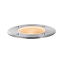 Paulmann Projecteur encastré GOLD LIGHT Ø 110MM rigide, passable, favorable aux insectes GU10 IP65, acier inoxydable brossé 