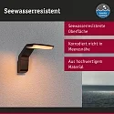 Luminaire mural d’extérieur ZERENA avec capteur, favorable aux insectes, résistant à l'air marin IP44, anthrazit 