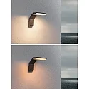 Luminaire mural d’extérieur ZERENA avec capteur, favorable aux insectes, résistant à l'air marin IP44, anthrazit 