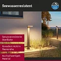 Luminaire borne ZERENA avec capteur, favorable aux insectes, résistant à l'air marin IP44, anthrazit 