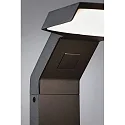 Luminaire borne ZERENA avec capteur, favorable aux insectes, résistant à l'air marin IP44, anthrazit 